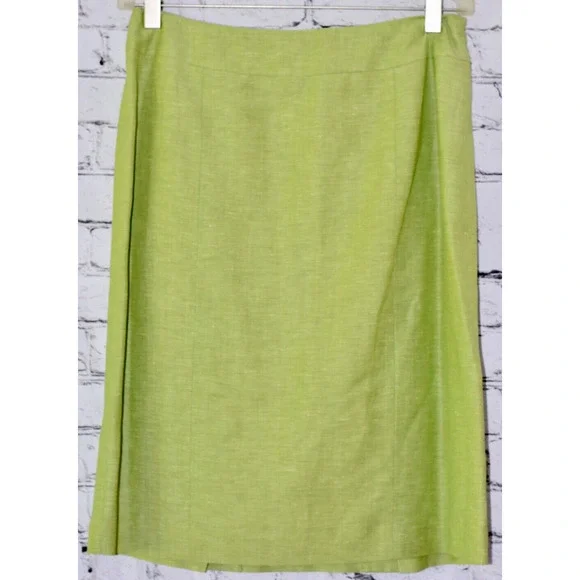 LAFAYETTE 148 New York Couture Wool / Linen Jacket Skirt Suit Size 2/6 Petite